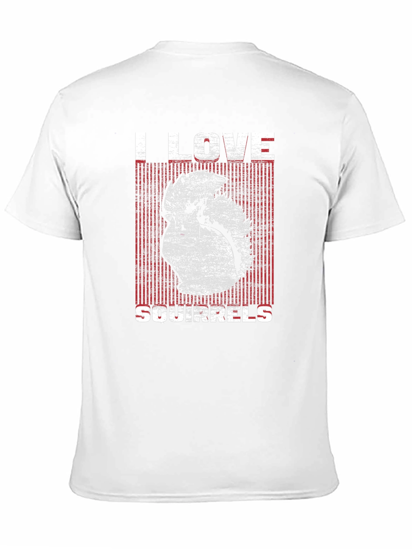 I Love Squirrels Graphic T-Shirt - Black