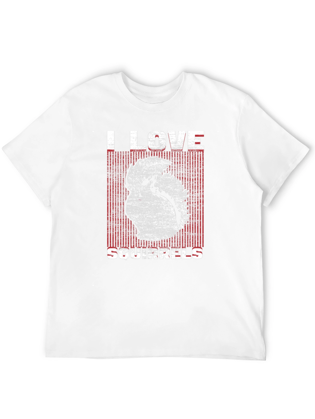 I Love Squirrels Graphic T-Shirt - Black