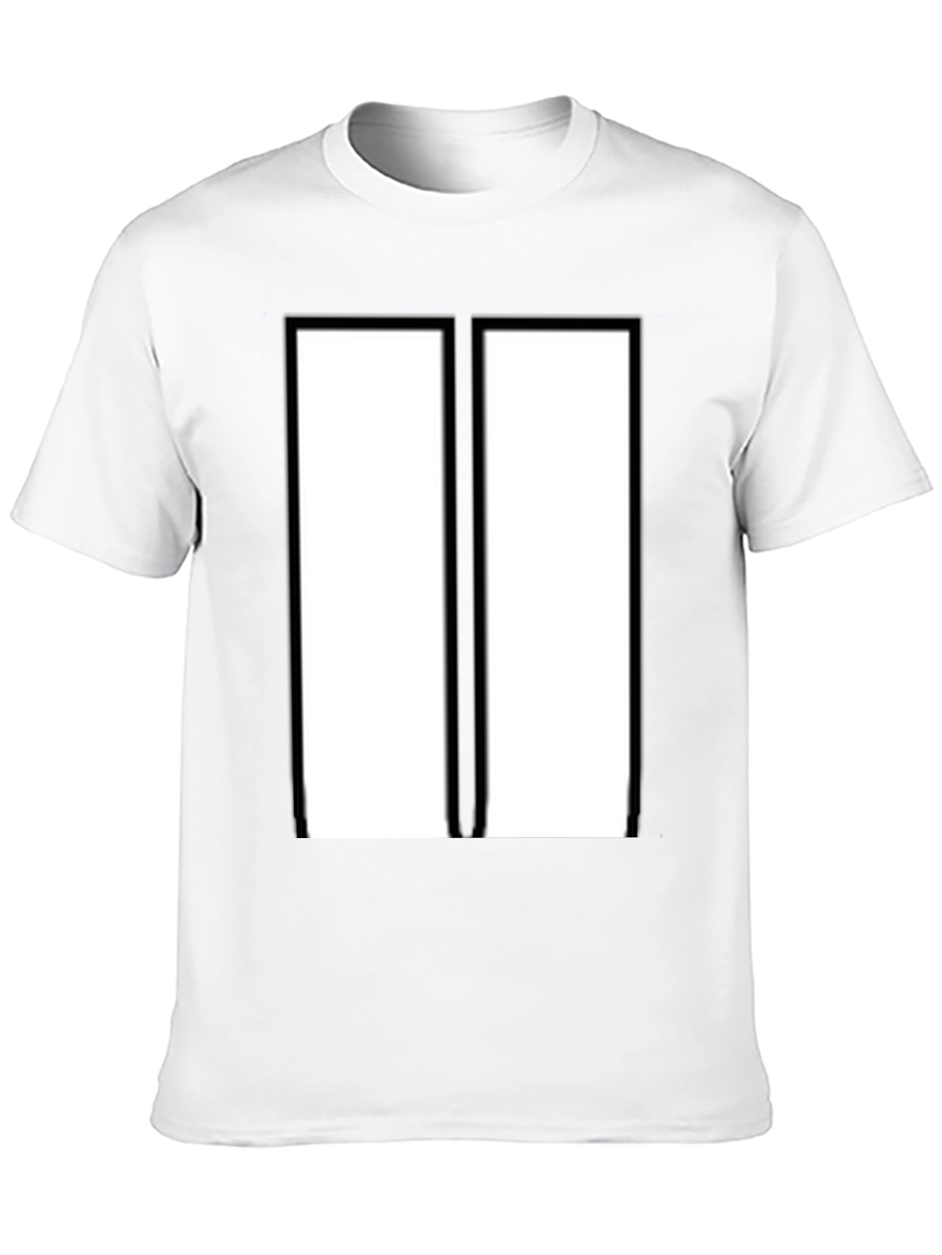 Modern Black & White Rectangular Design T-Shirt