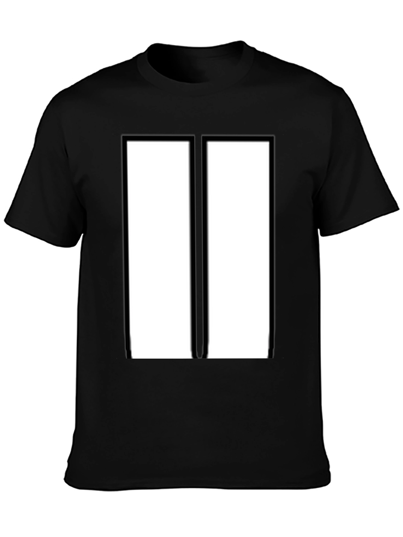 Modern Black & White Rectangular Design T-Shirt