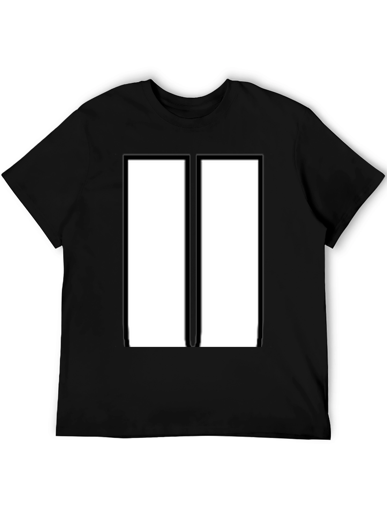 Modern Black & White Rectangular Design T-Shirt