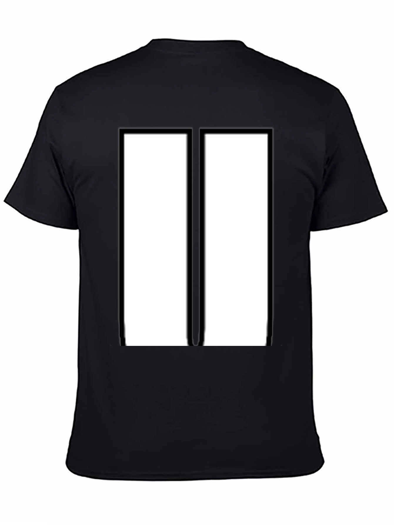 Modern Black & White Rectangular Design T-Shirt