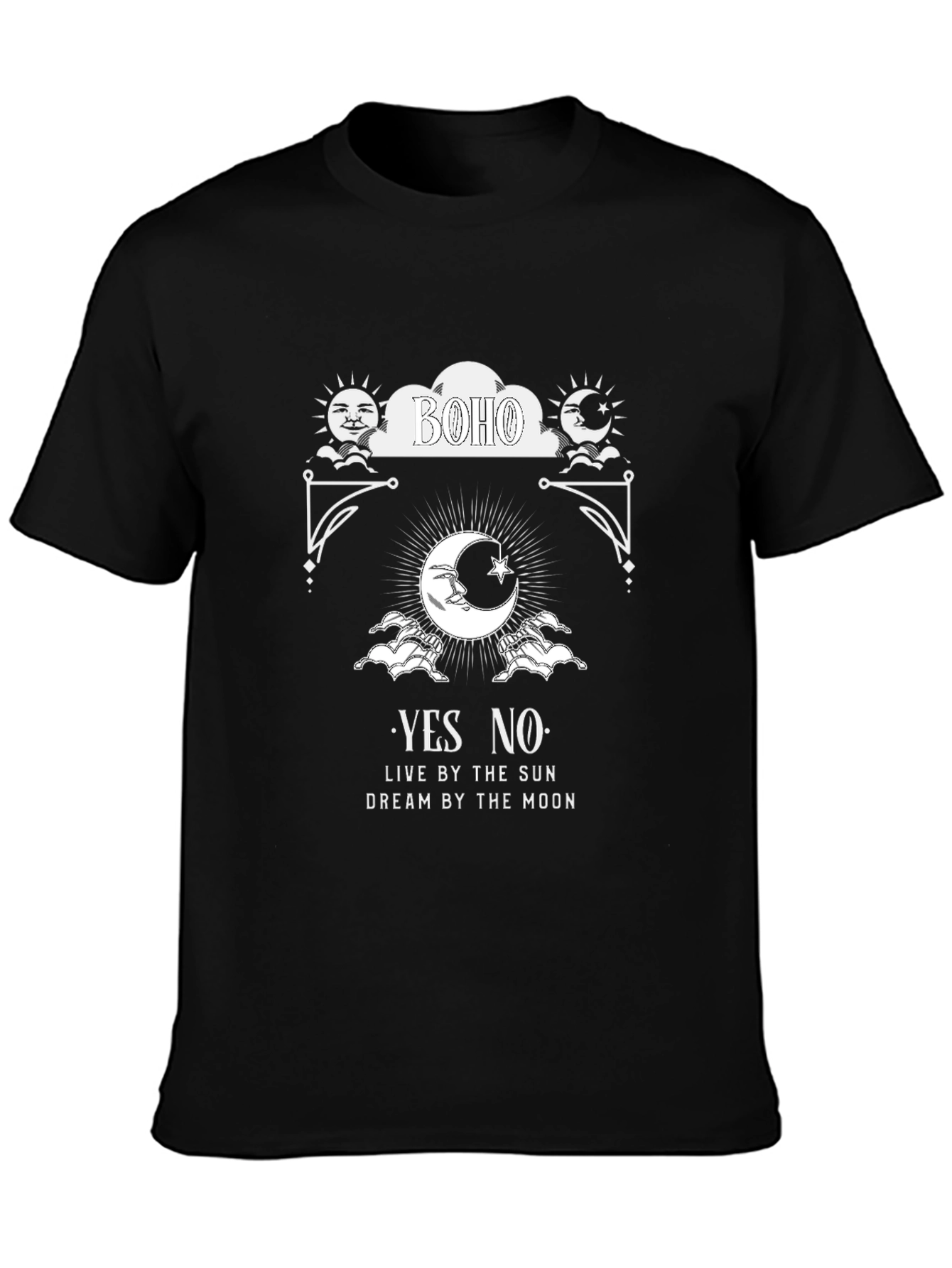 Boho Sun and Moon Graphic Tee