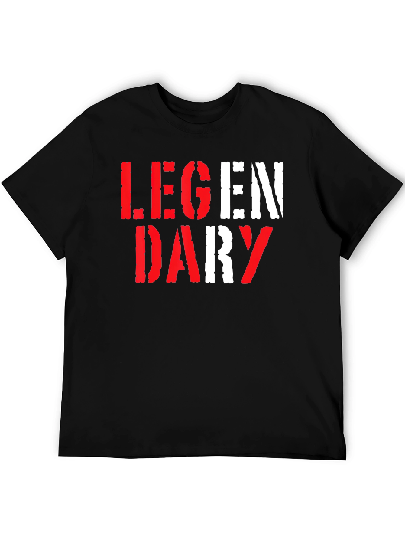 Legendary Graphic Print Black T-Shirt