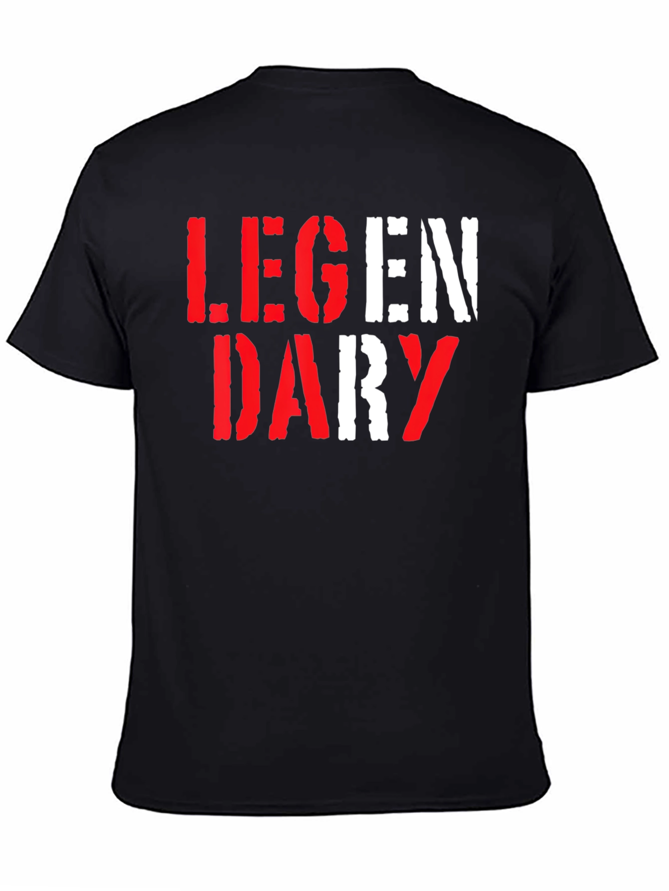 Legendary Graphic Print Black T-Shirt