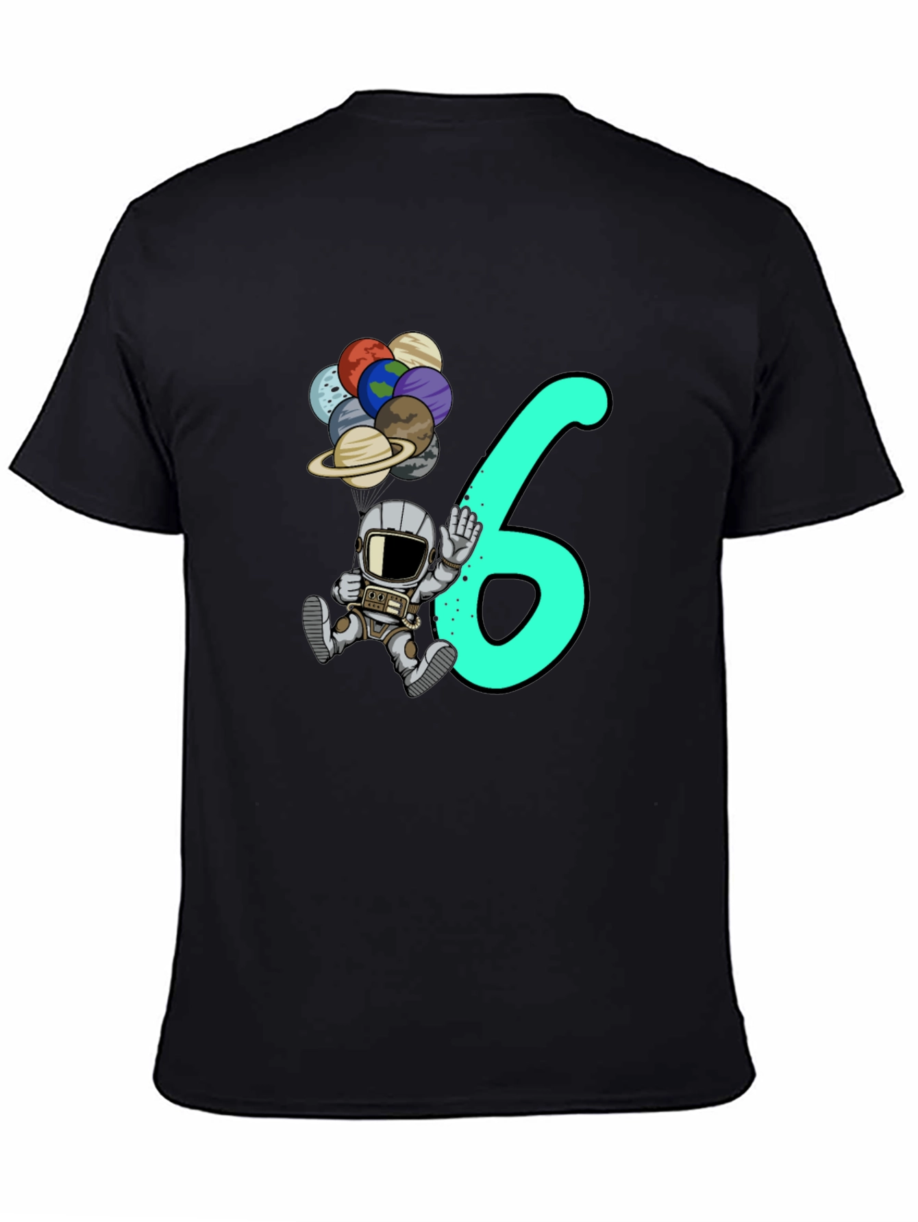 Birthday Astronaut T-Shirt - Sixth Birthday