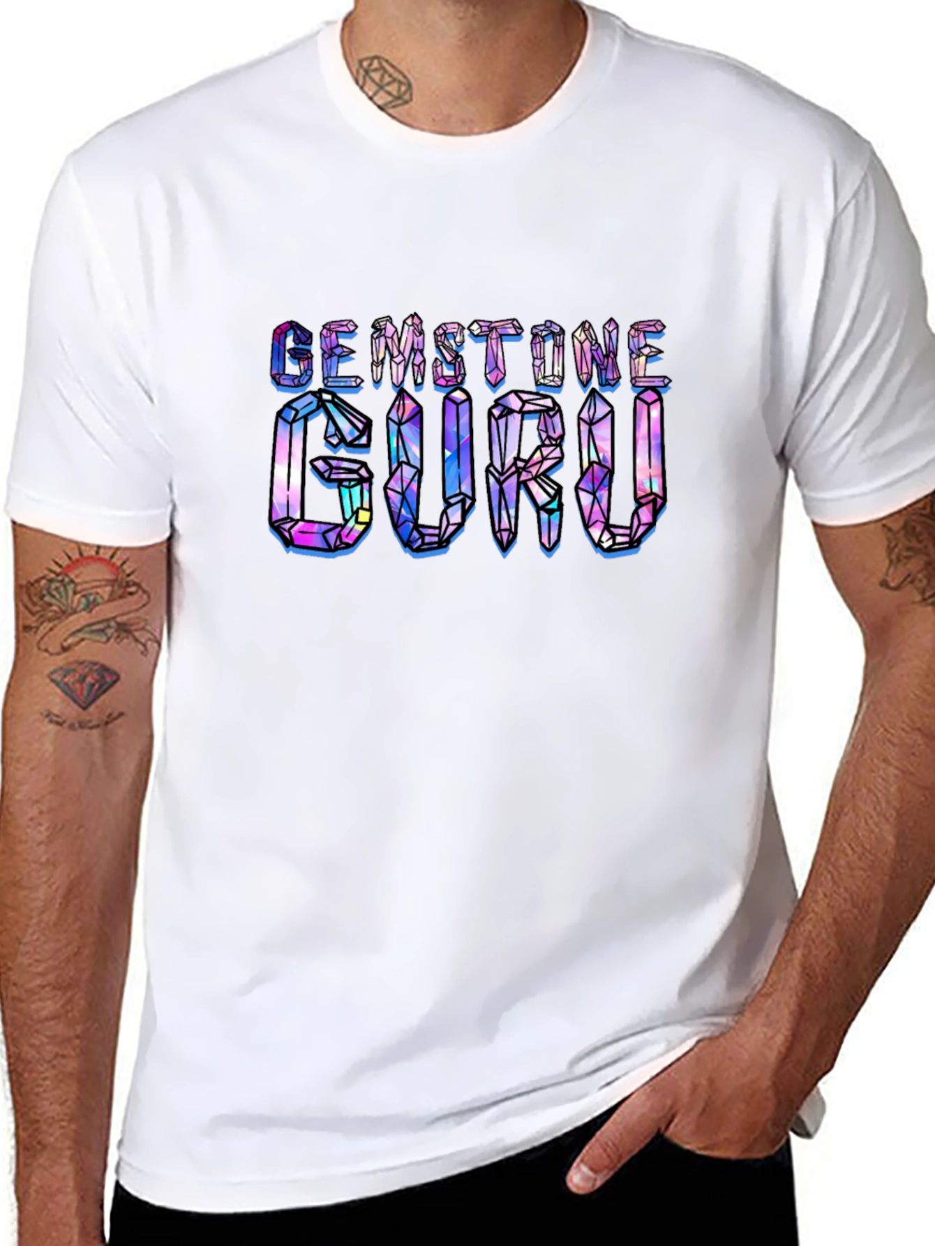 Gemstone Guru Graphic T-Shirt - Mens Black Tee