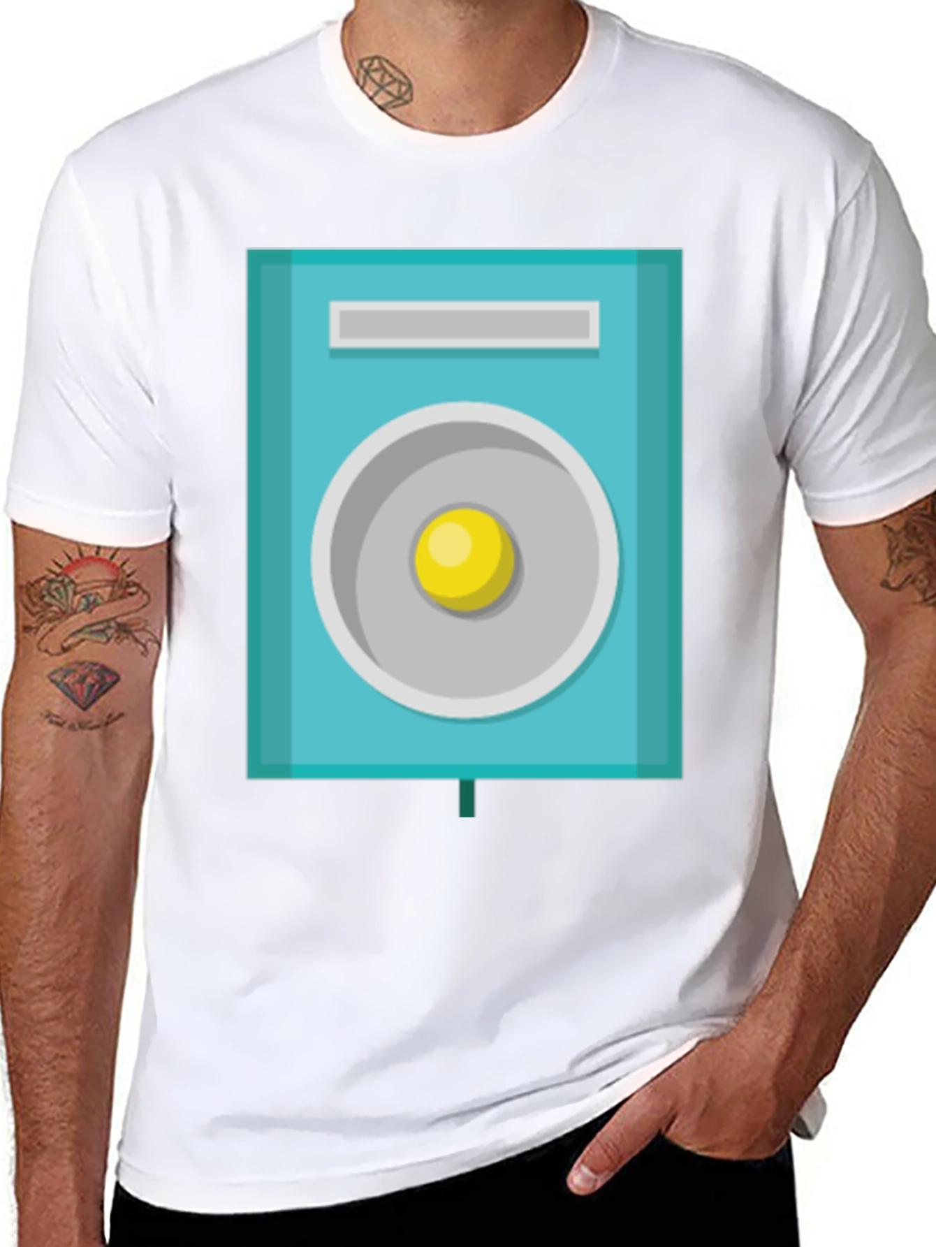 Geometric Speaker Graphic Tee
