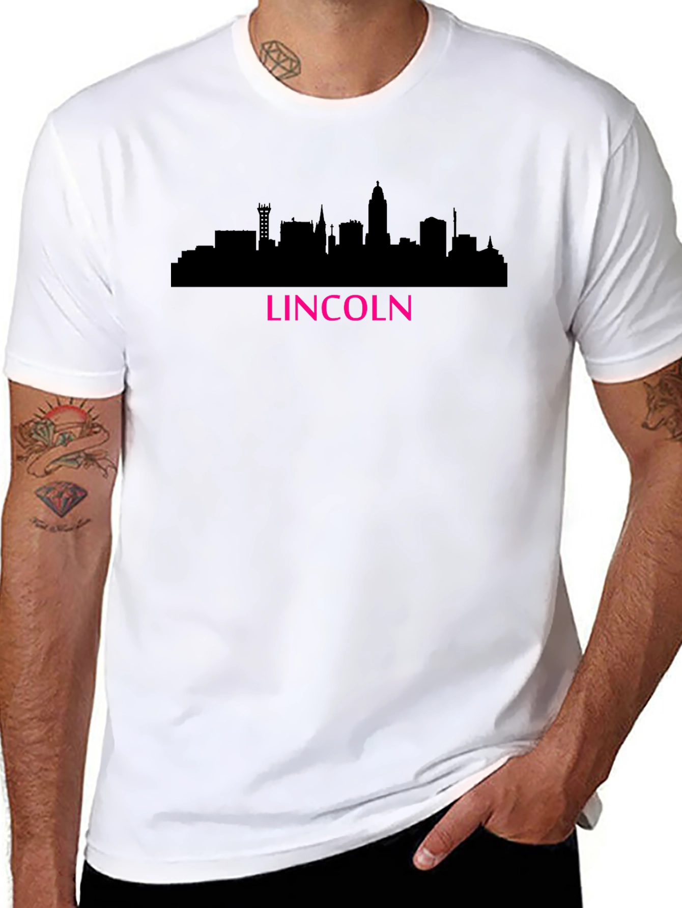 Lincoln Nebraska Skyline T-Shirt