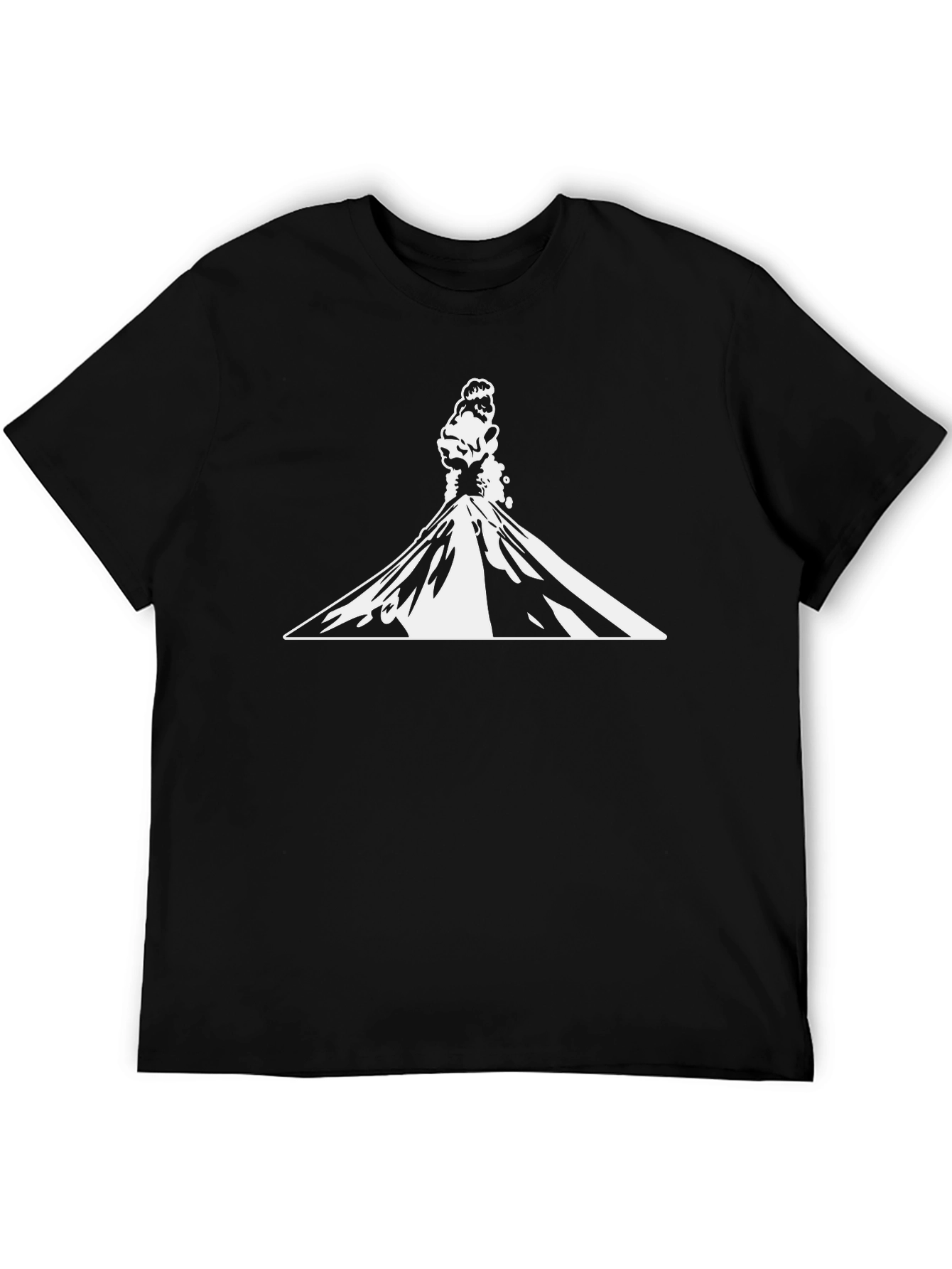 Volcano Eruption Graphic Tee - Black