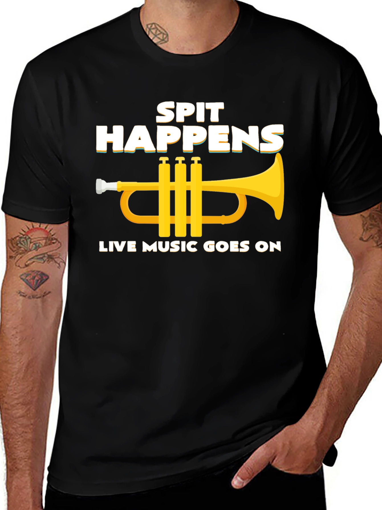 Spit Happens - Live Music T-Shirt