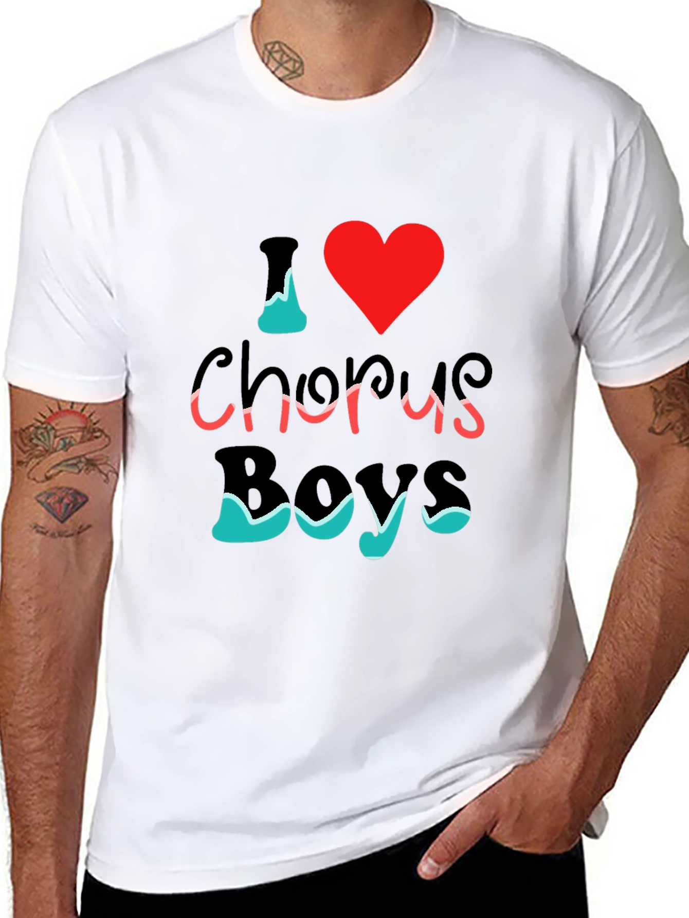 I Love Chorus Boys T-Shirt