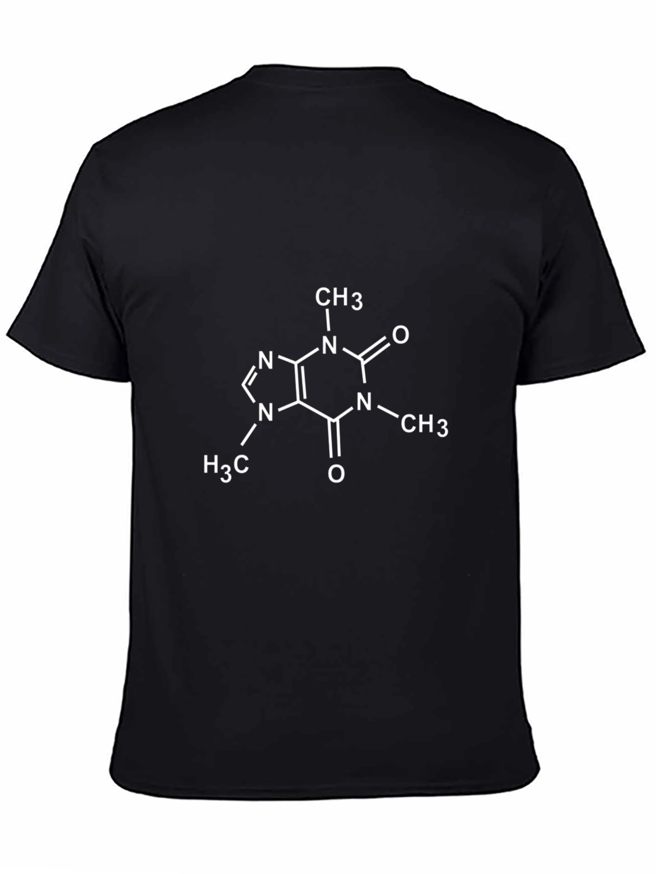 Caffeine Molecule Graphic Tee - Black