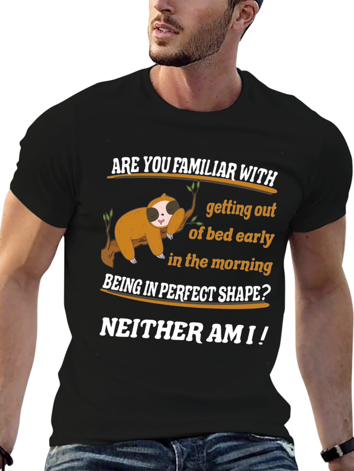 Funny Sloth T-Shirt - Early Morning Humor