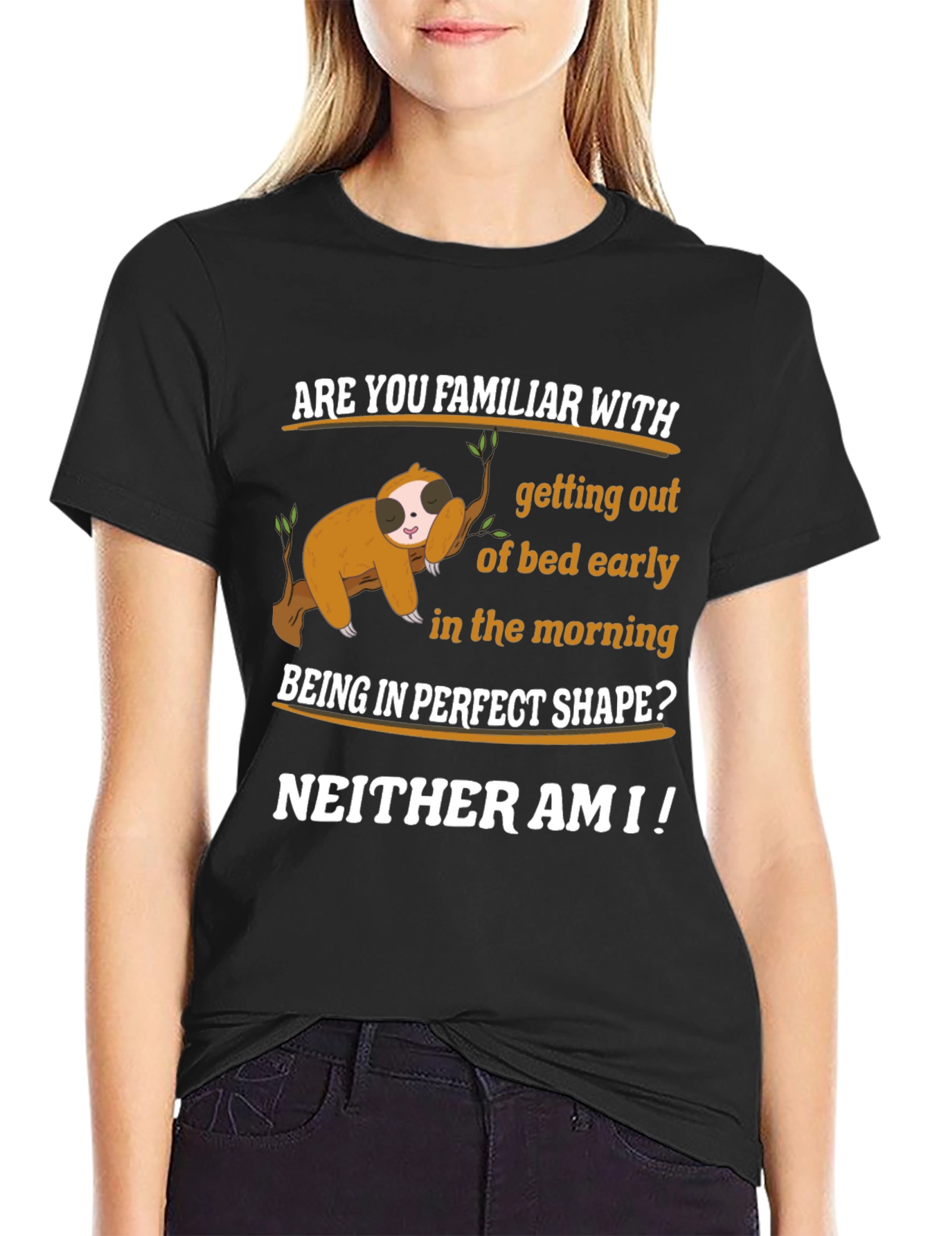 Funny Sloth T-Shirt - Early Morning Humor