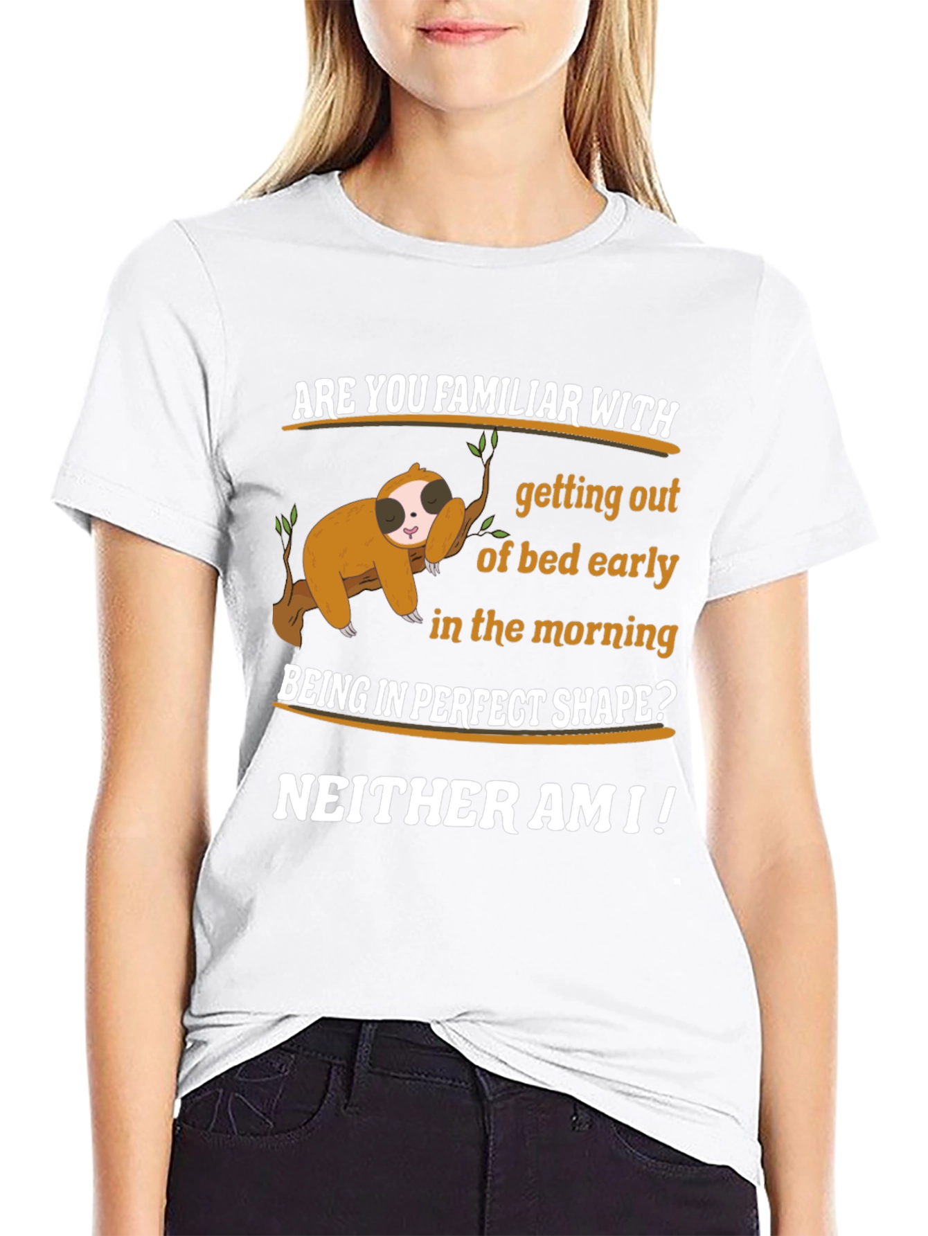 Funny Sloth T-Shirt - Early Morning Humor