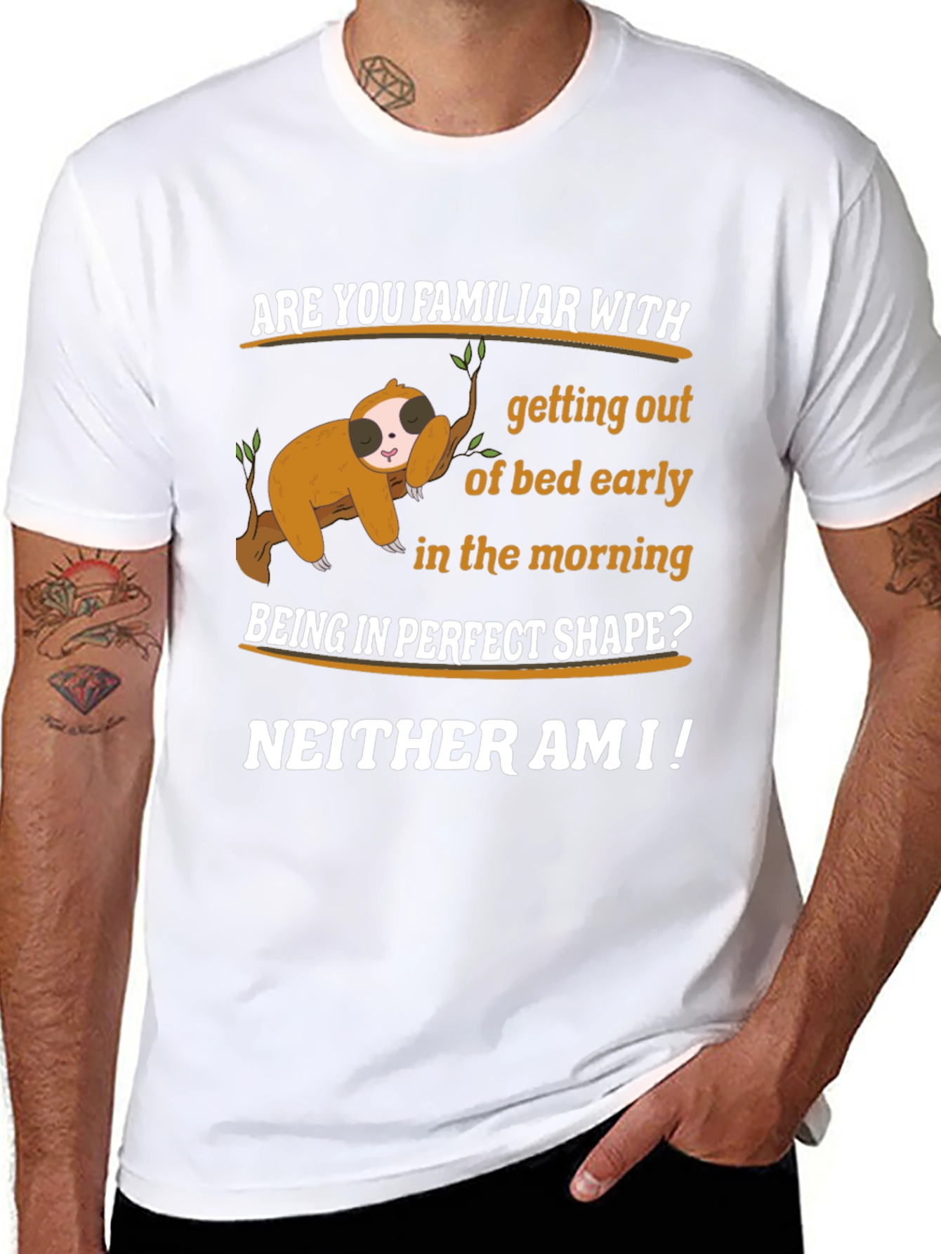 Funny Sloth T-Shirt - Early Morning Humor