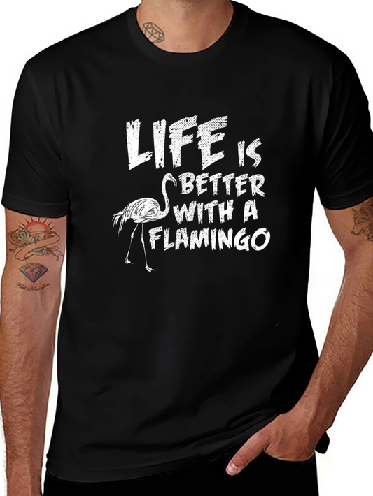 Life is Better with a Flamingo Graphic Tee