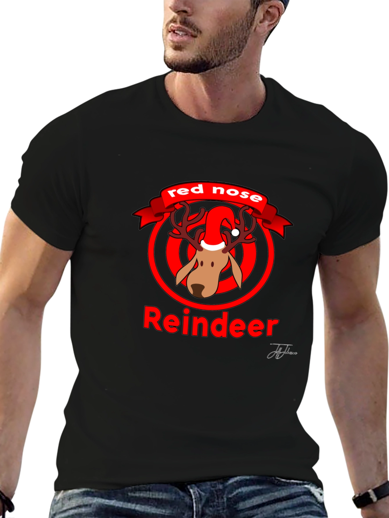 Red Nose Reindeer Holiday T-Shirt