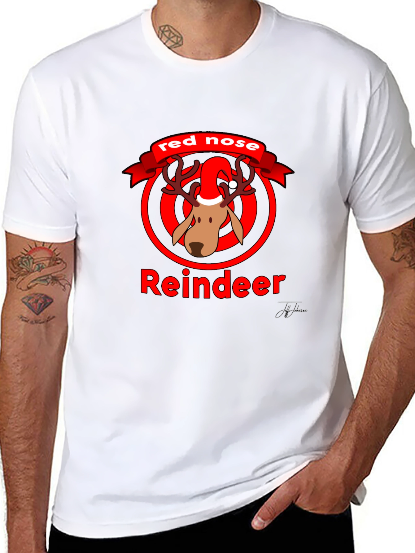Red Nose Reindeer Holiday T-Shirt