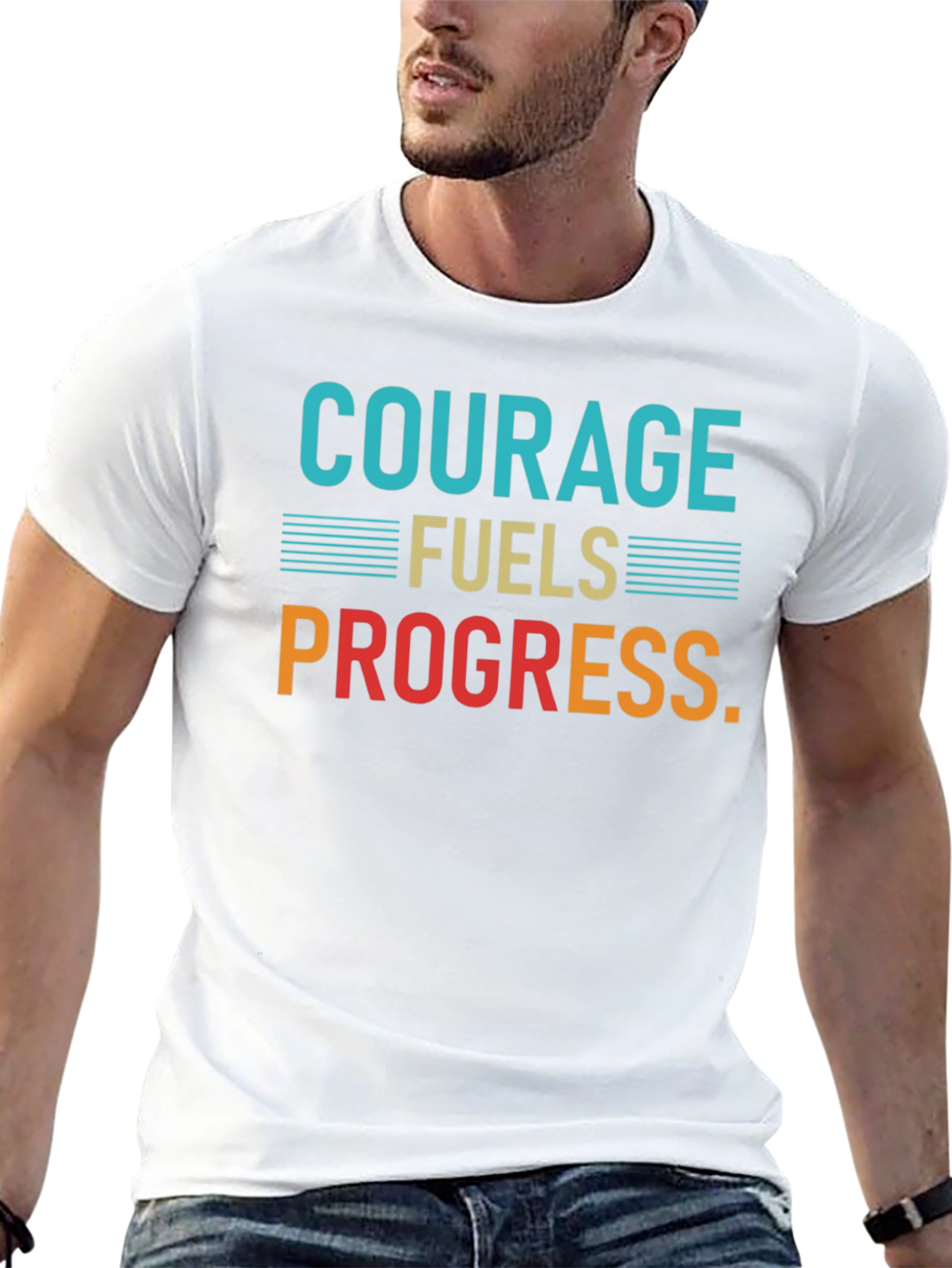 Courage Fuels Progress Graphic T-Shirt
