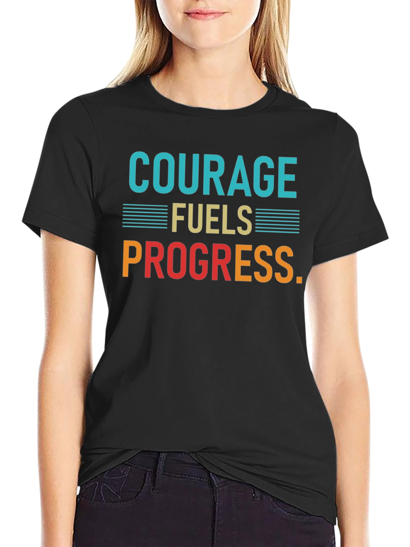 Courage Fuels Progress Graphic T-Shirt