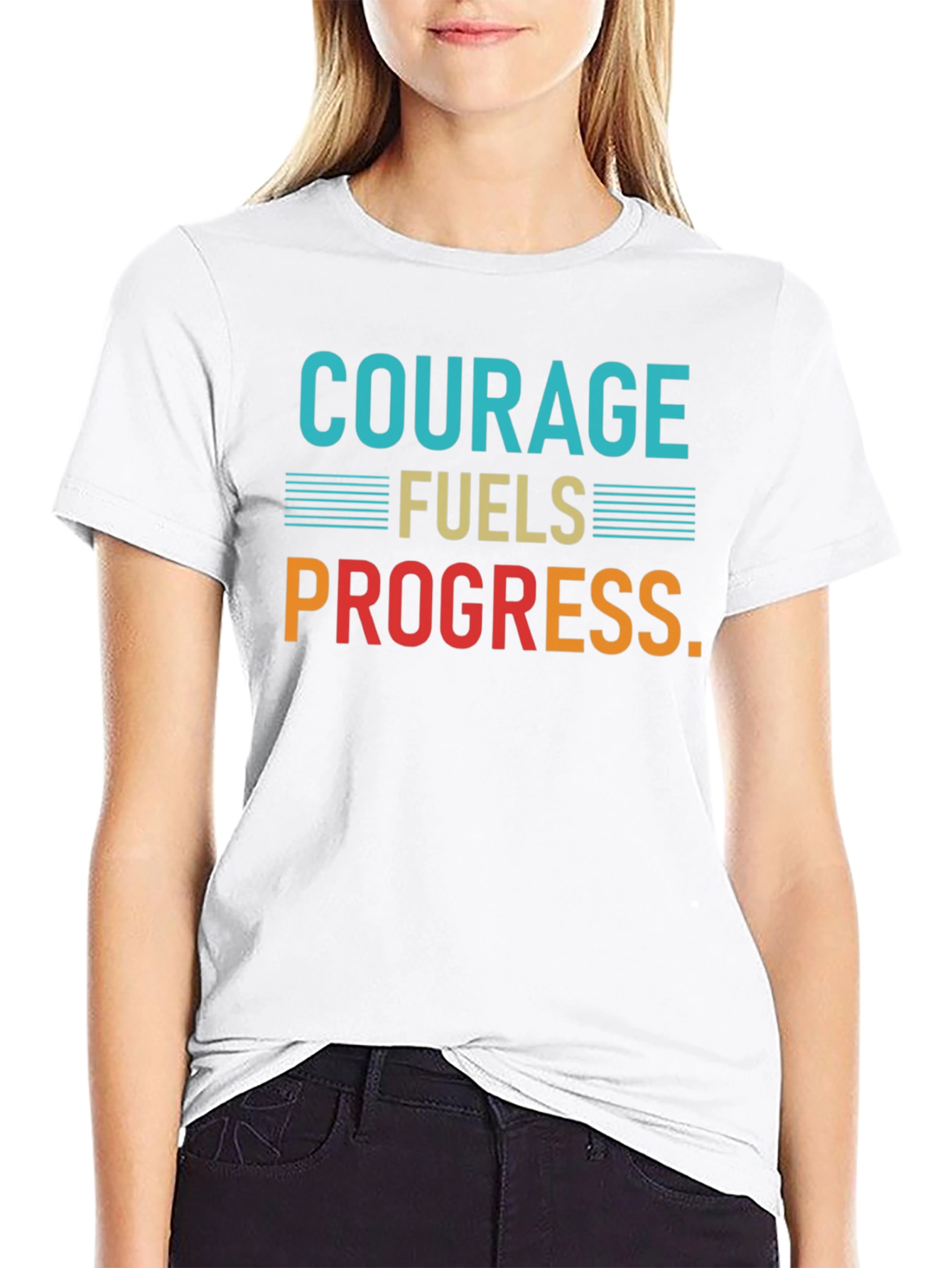 Courage Fuels Progress Graphic T-Shirt