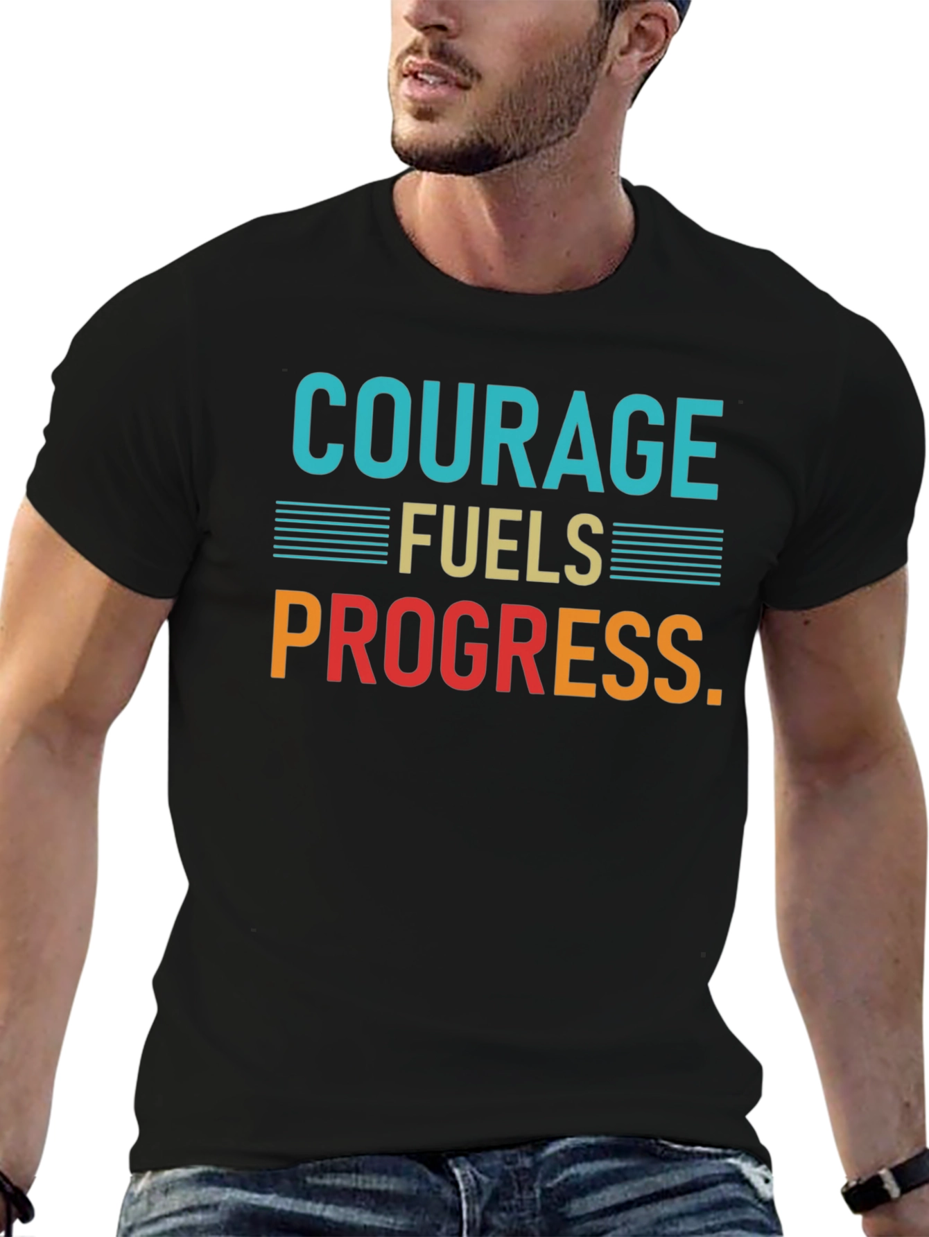 Courage Fuels Progress Graphic T-Shirt