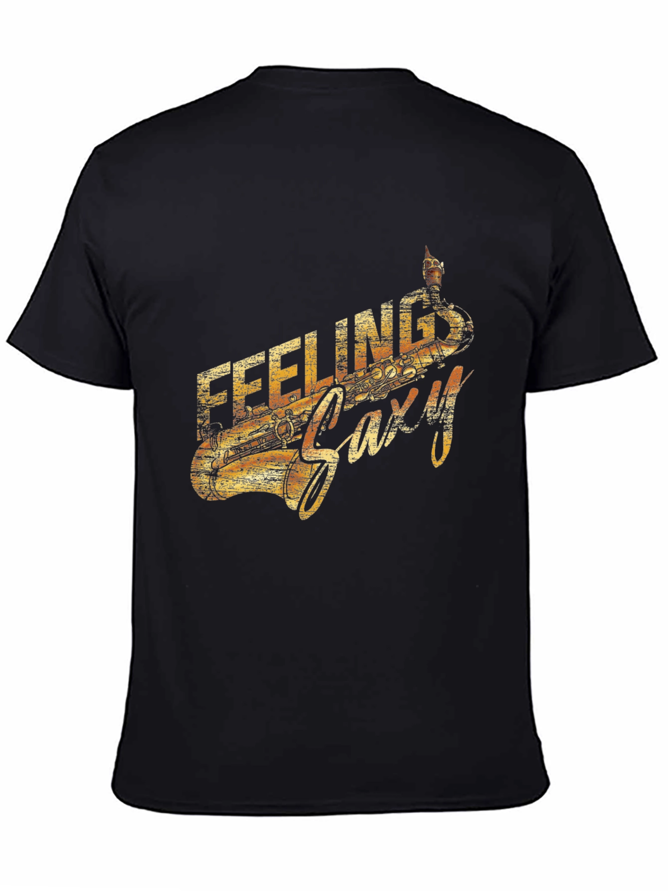 Feeling Saxy Graphic Tee - Cool Music Lover Shirt