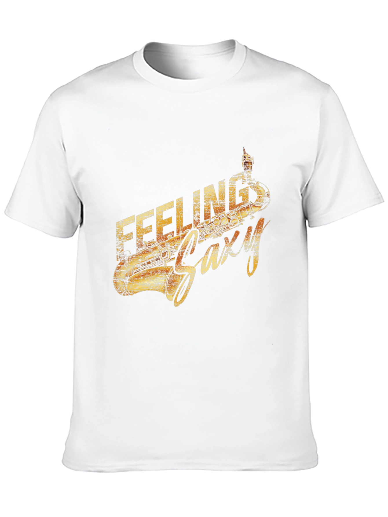 Feeling Saxy Graphic Tee - Cool Music Lover Shirt