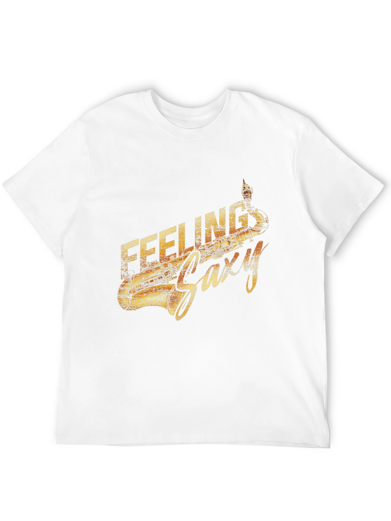 Feeling Saxy Graphic Tee - Cool Music Lover Shirt