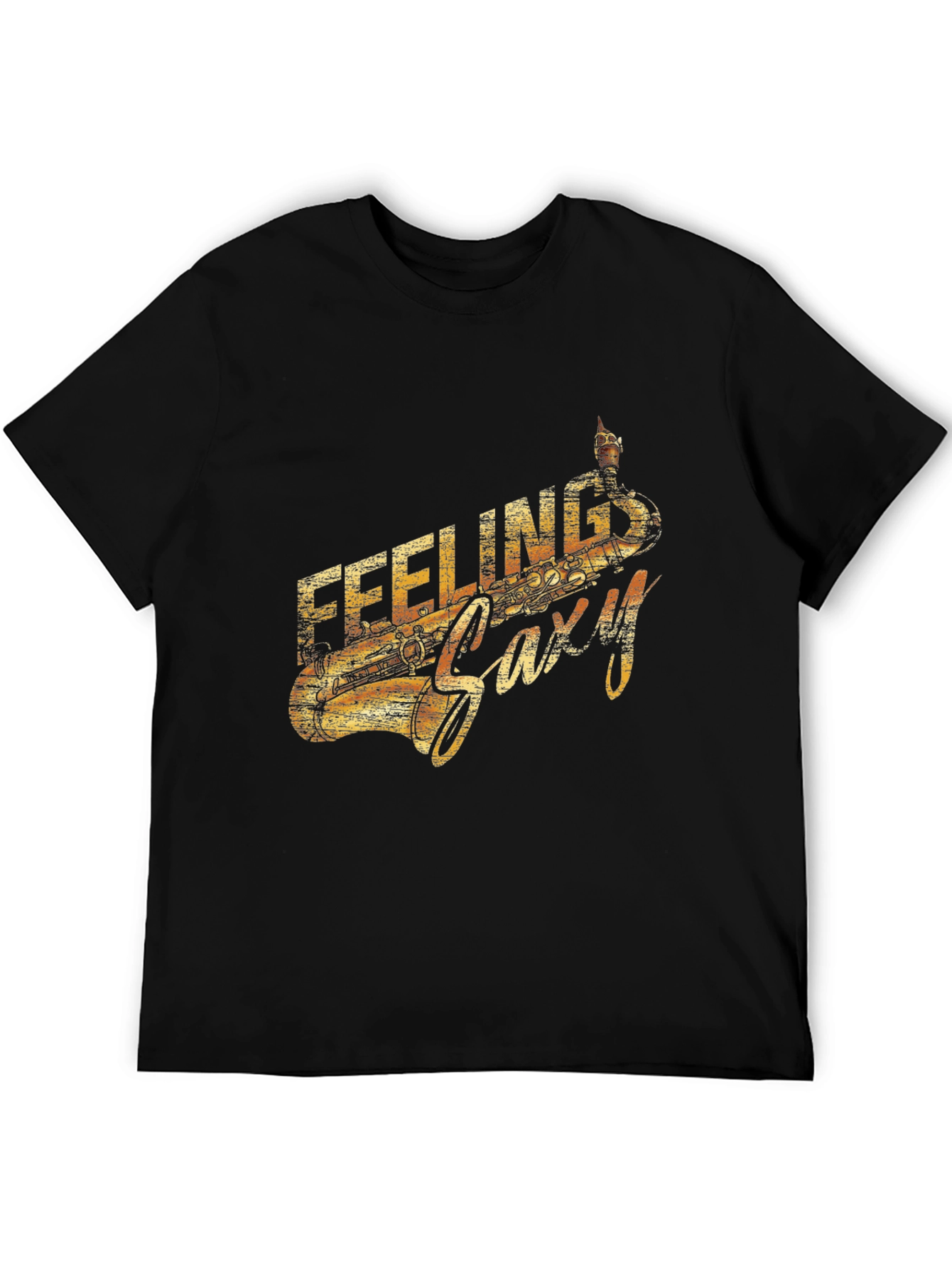 Feeling Saxy Graphic Tee - Cool Music Lover Shirt