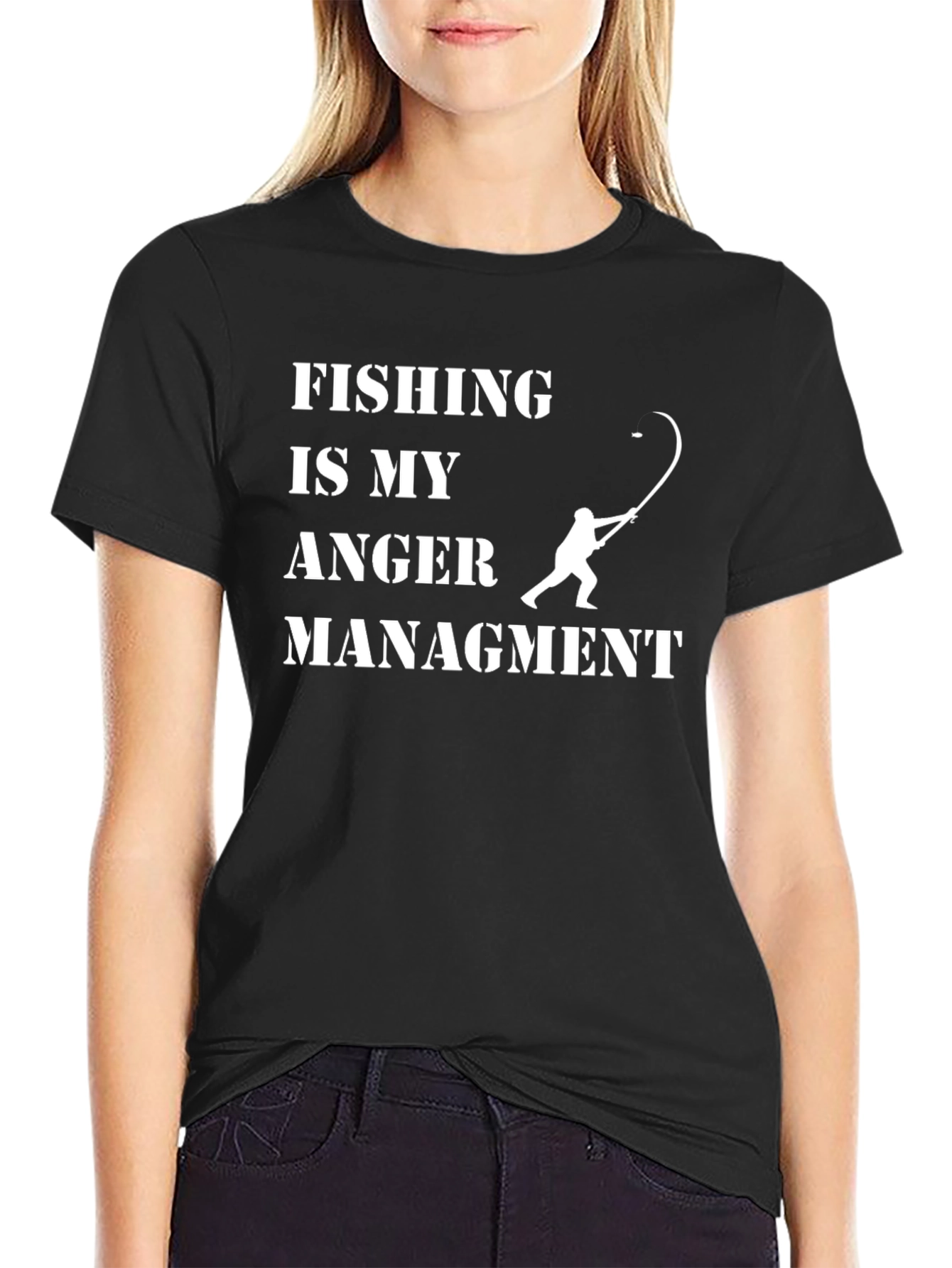 Fishing Is My Anger Management Graphic Tee