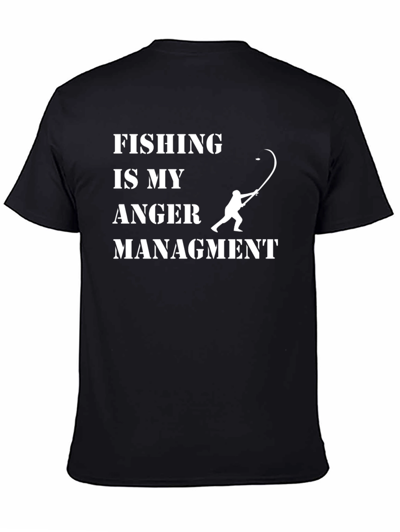 Fishing Is My Anger Management Graphic Tee