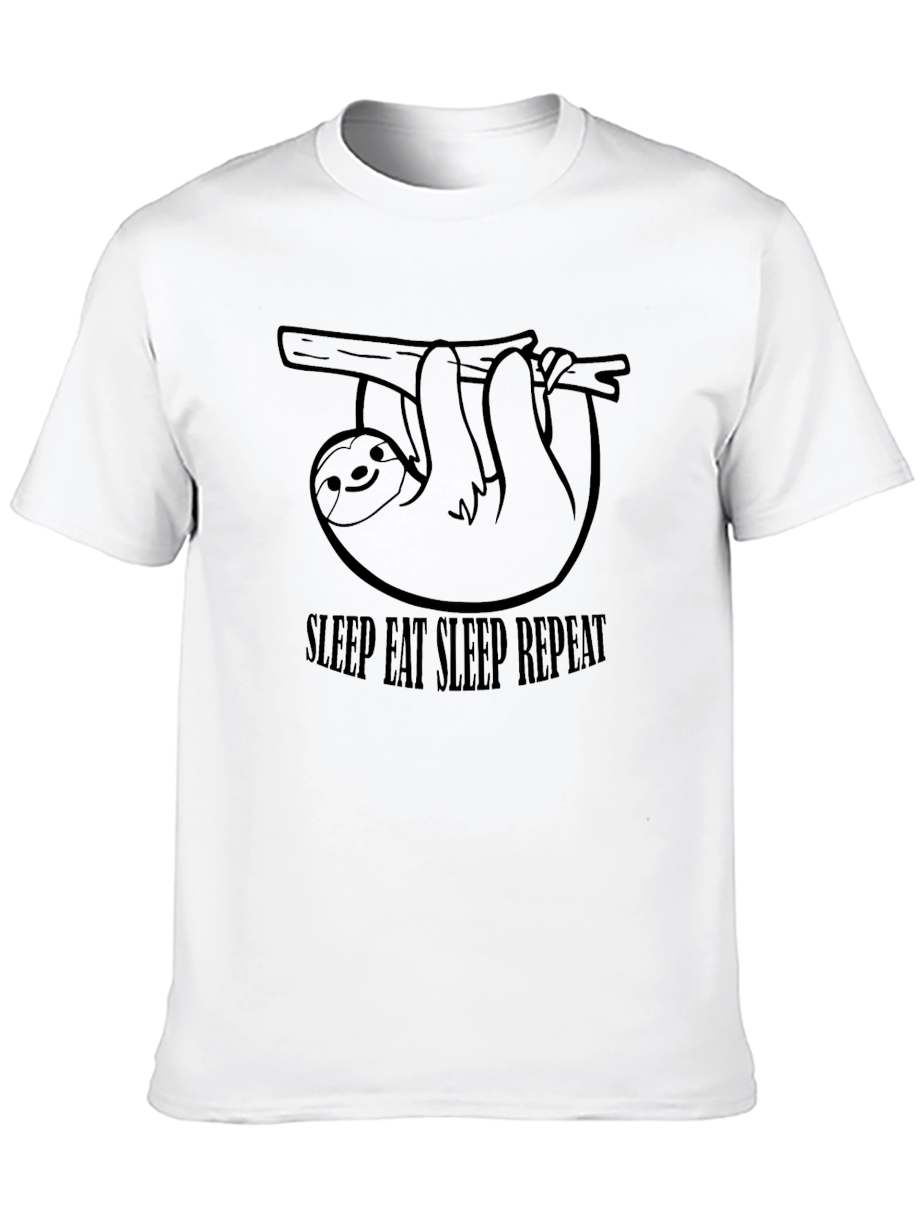 Sleepy Sloth Graphic Tee - Relax & Repeat