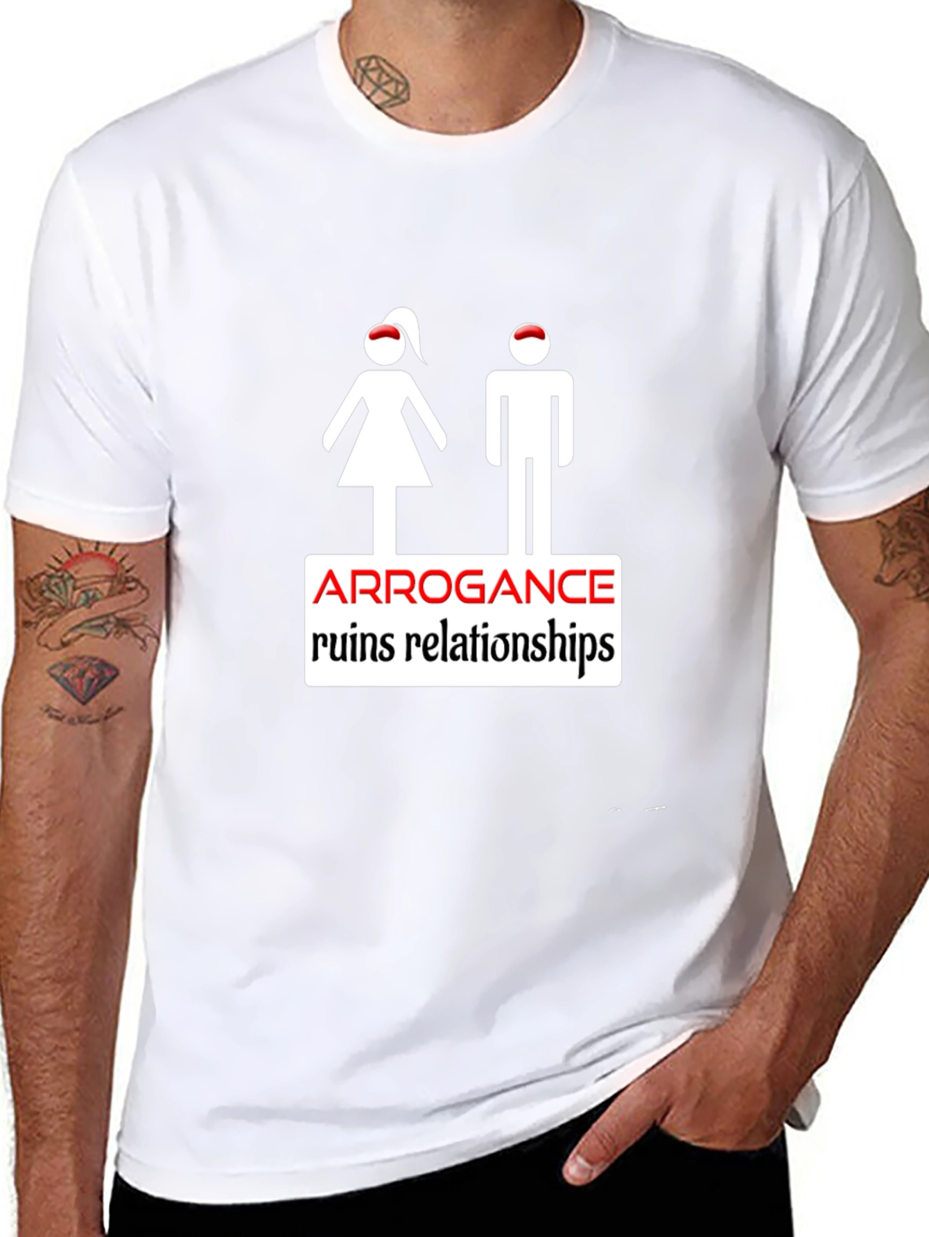 Arrogance Ruins Relationships Graphic T-Shirt