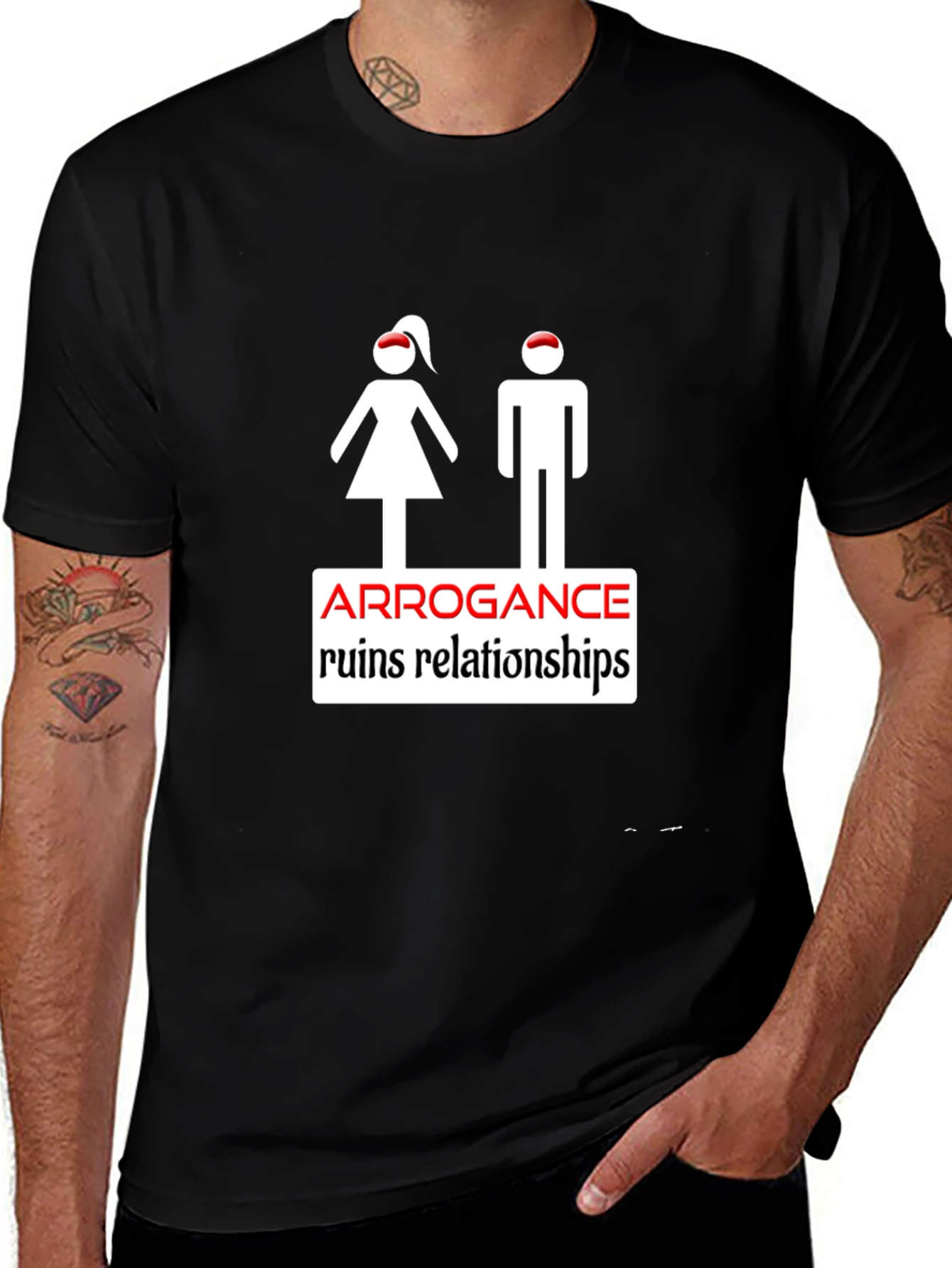 Arrogance Ruins Relationships Graphic T-Shirt