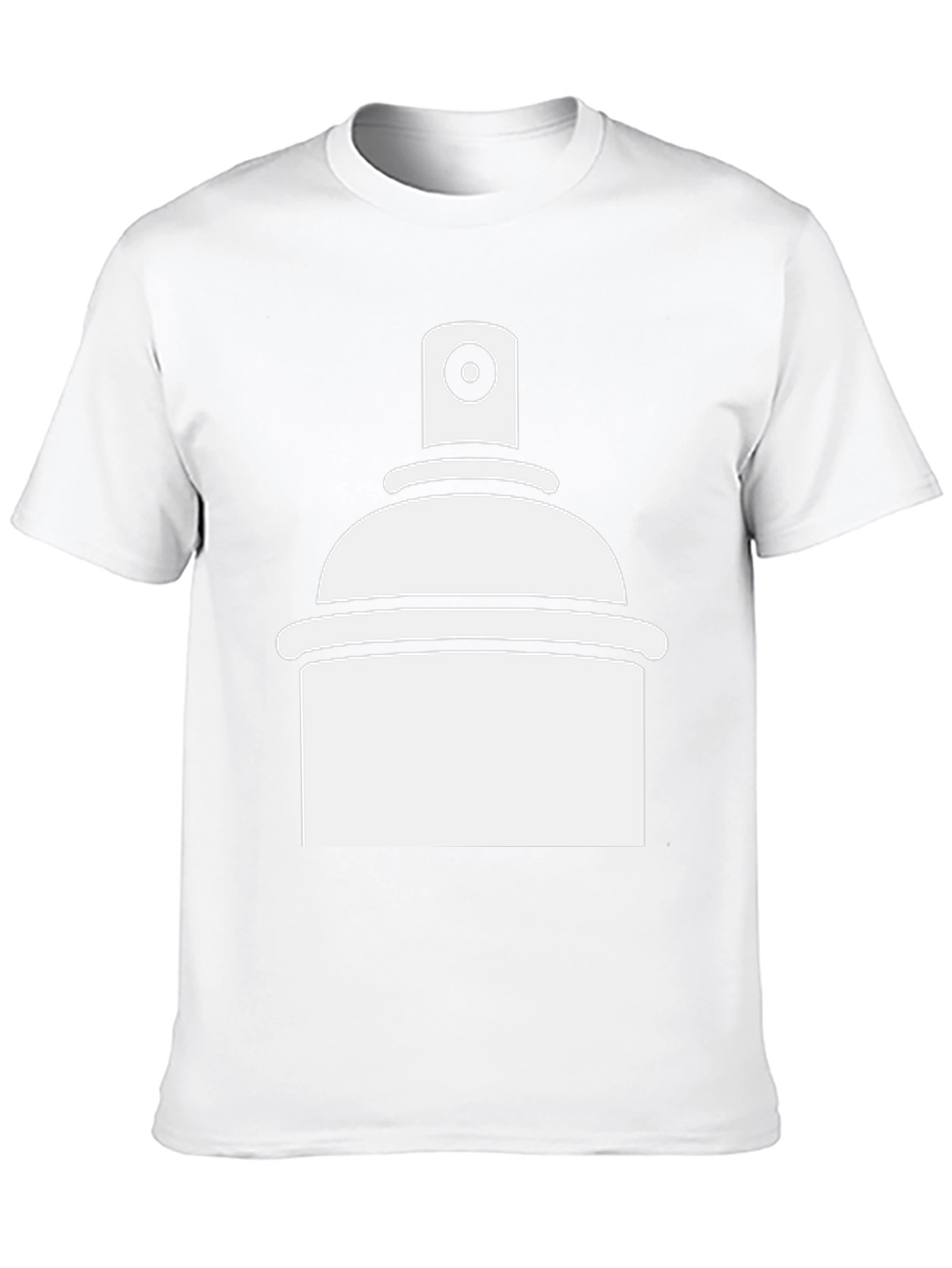 Spray Paint Graphic Tee - Black Cotton T-Shirt