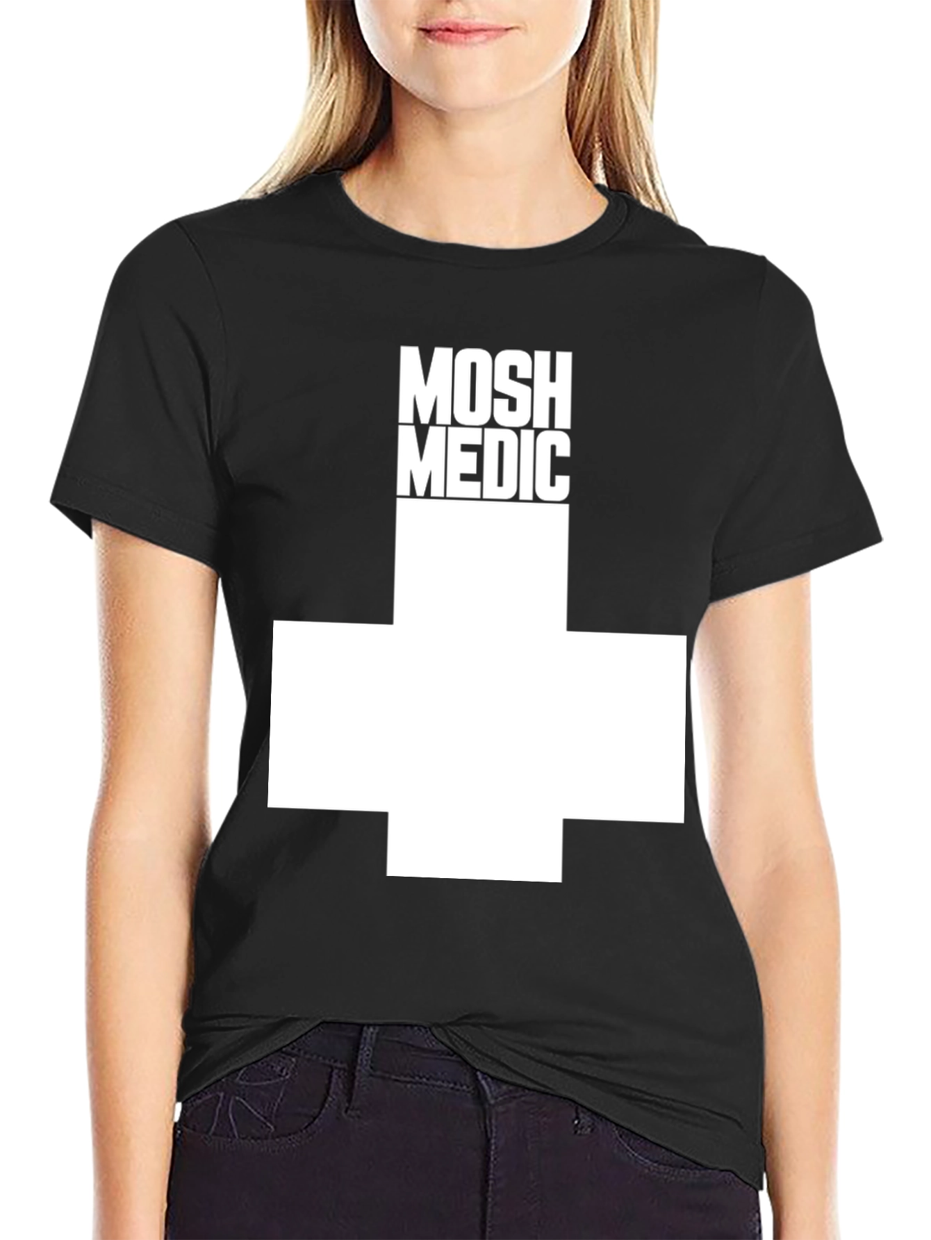 MOSH MEDIC Tee - Black Graphic T-Shirt