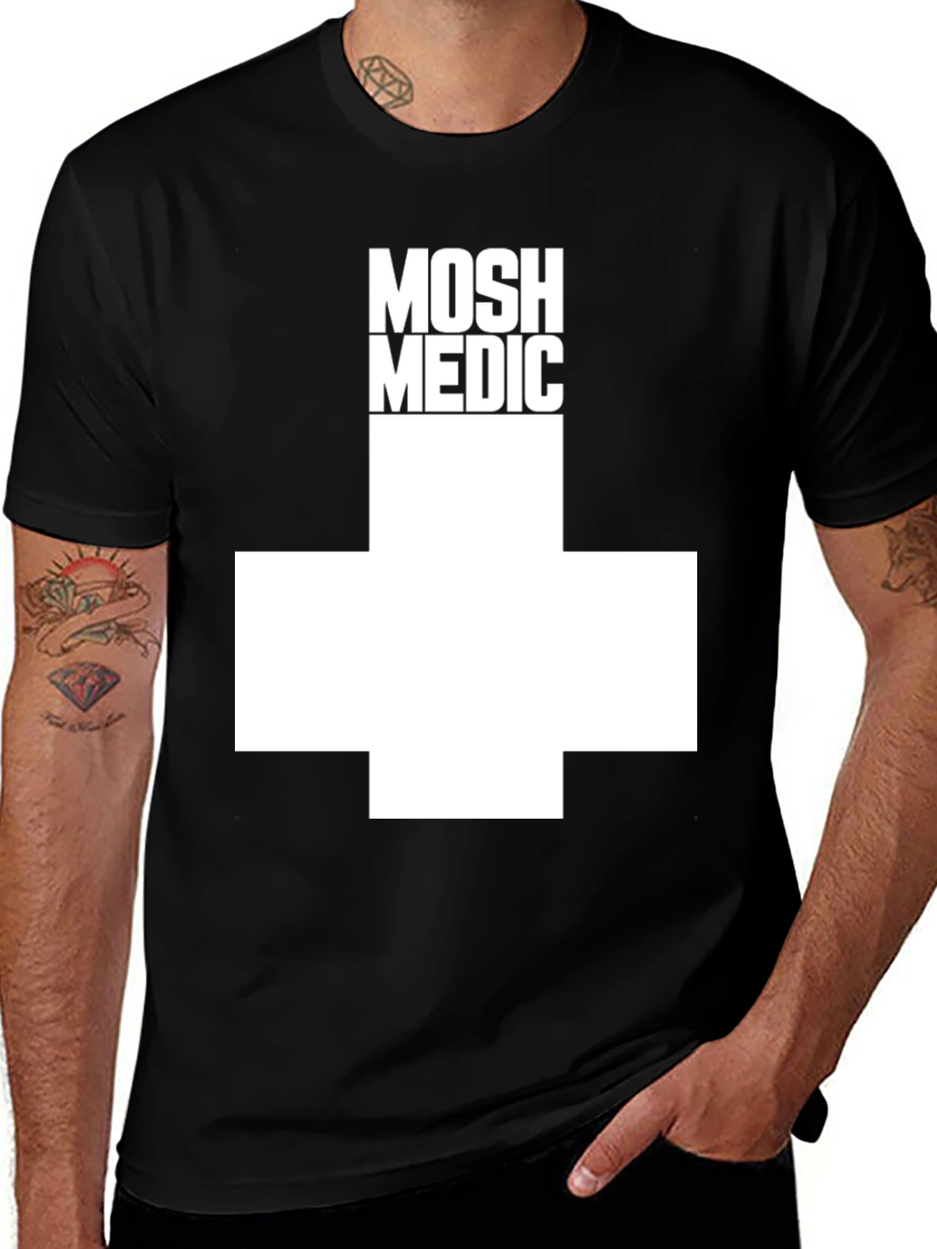 MOSH MEDIC Tee - Black Graphic T-Shirt