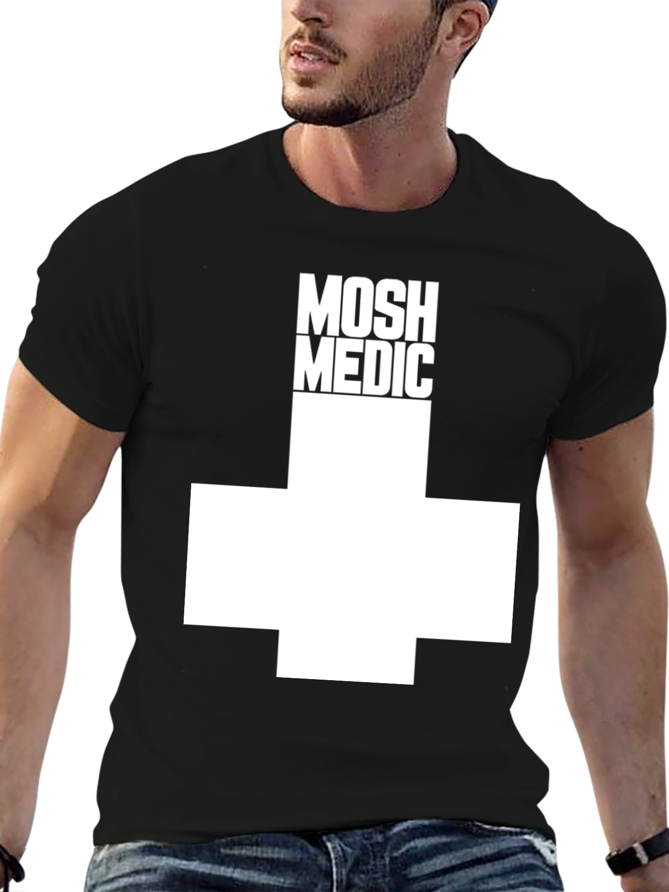 MOSH MEDIC Tee - Black Graphic T-Shirt