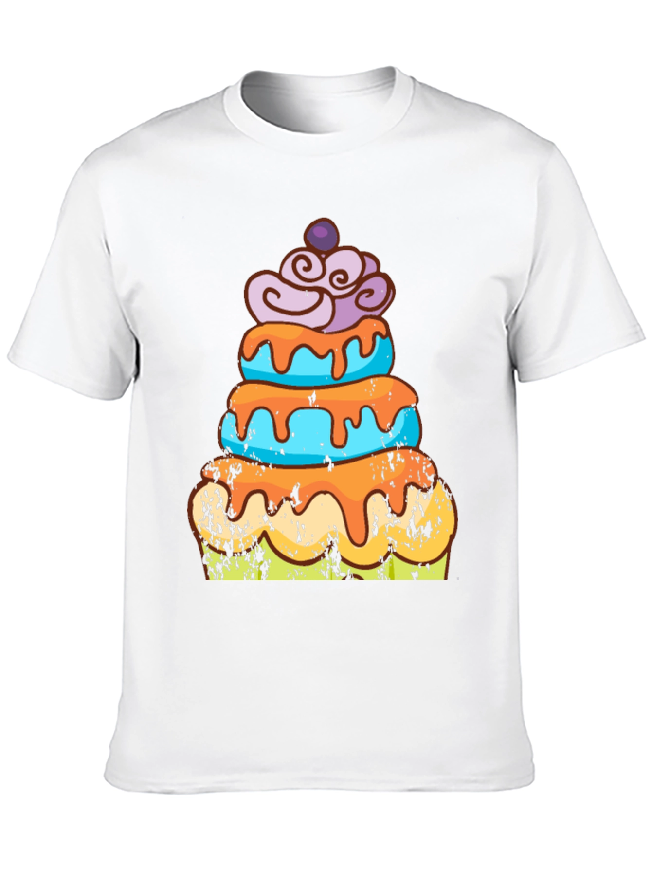 Cake Graphic Tee - Fun Dessert Lover Shirt