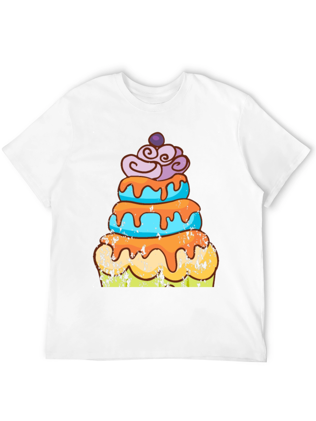 Cake Graphic Tee - Fun Dessert Lover Shirt