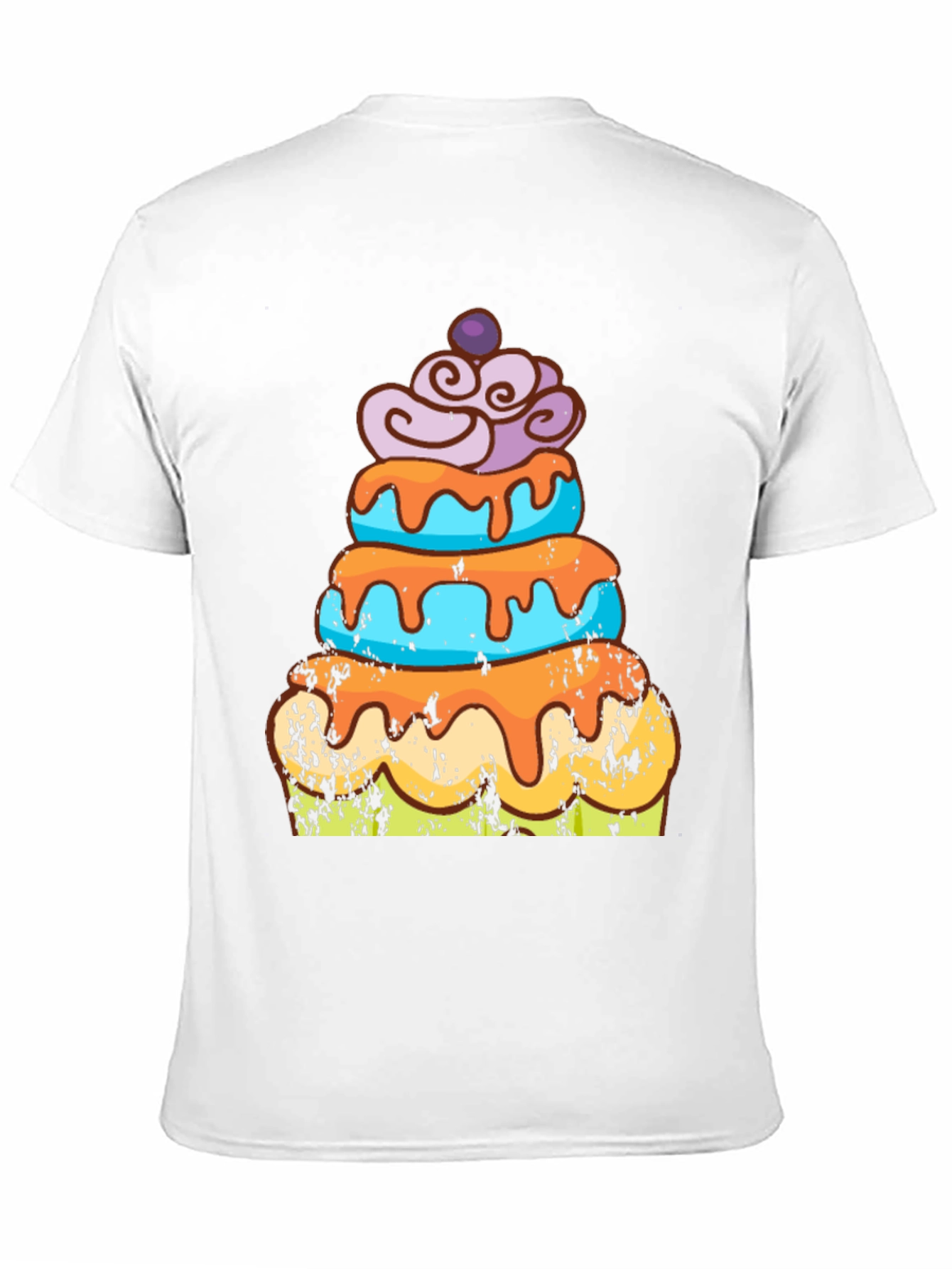 Cake Graphic Tee - Fun Dessert Lover Shirt