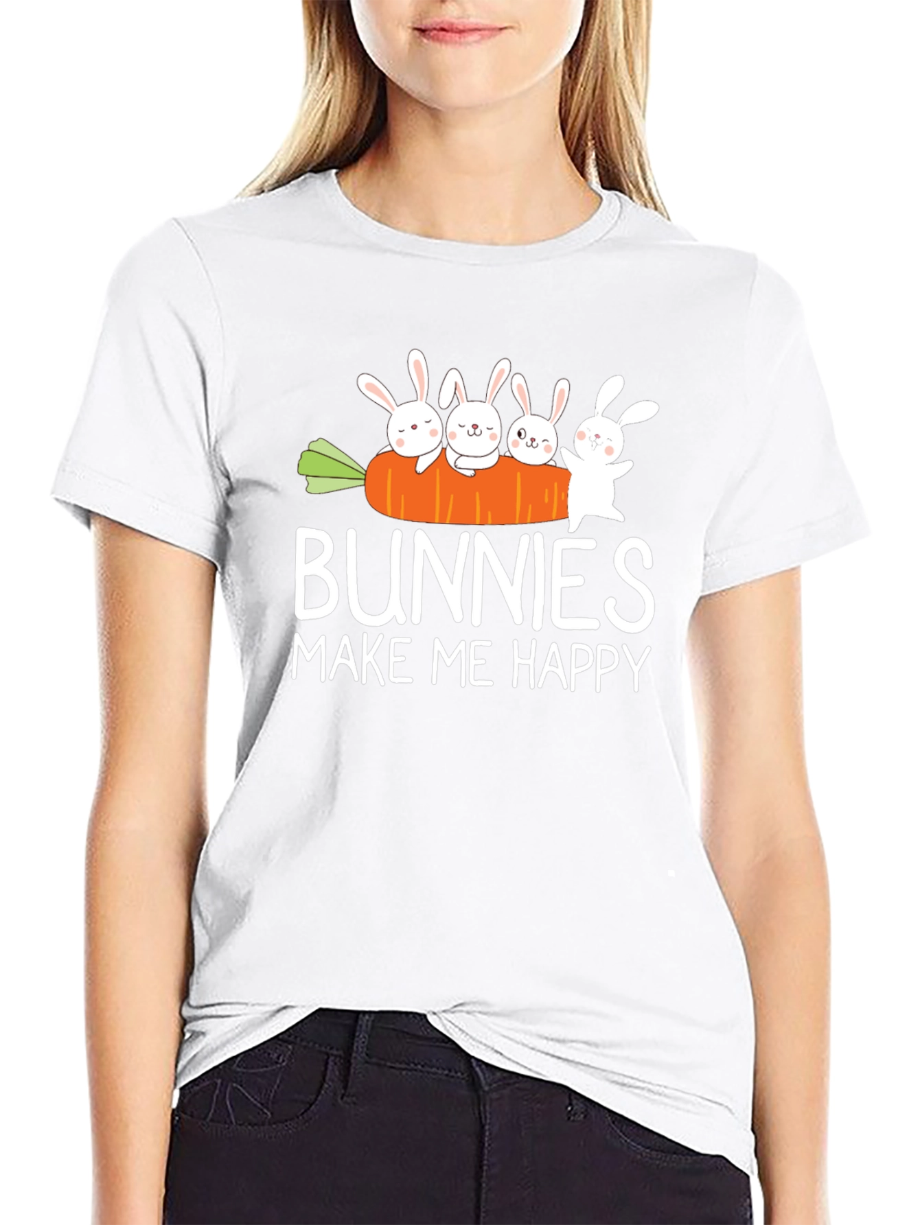 Bunnies Make Me Happy T-Shirt