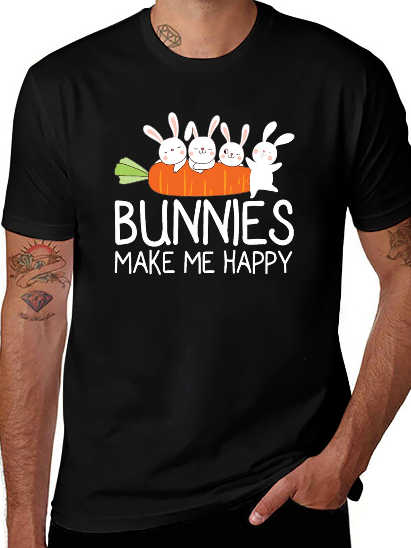 Bunnies Make Me Happy T-Shirt