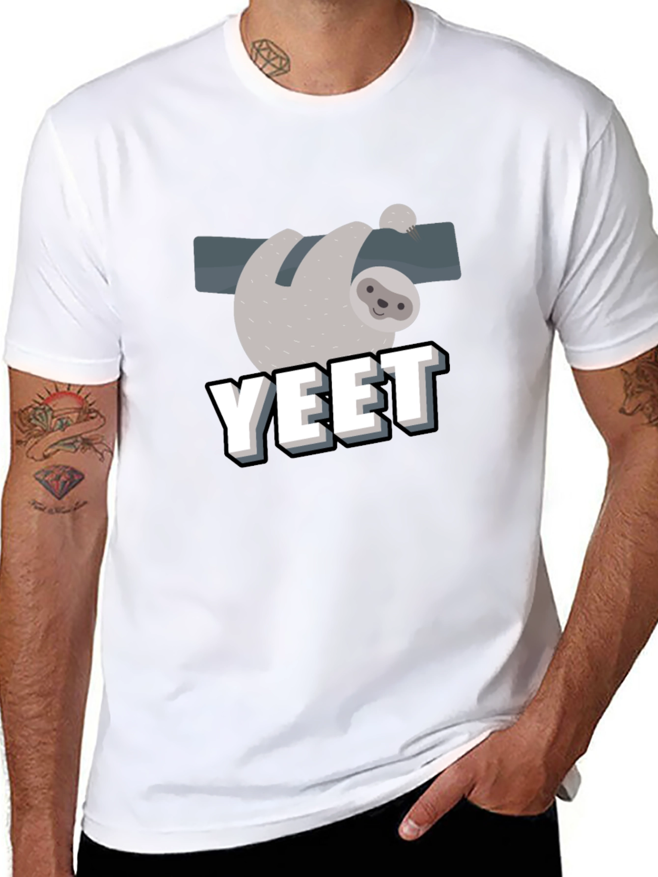 Sloth YEET T-Shirt - Funny Graphic Tee