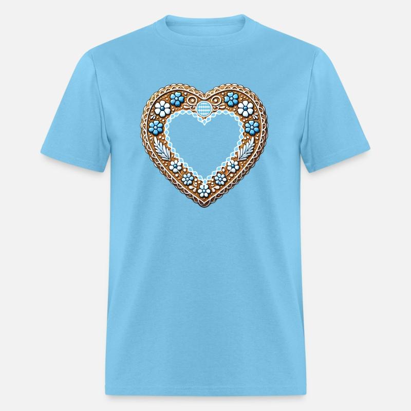 Gingerbread heart frame Tradition and love united