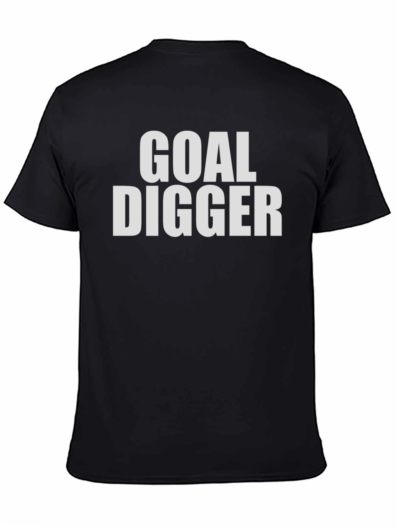 Goal Digger T-Shirt - Black Crew Neck Tee