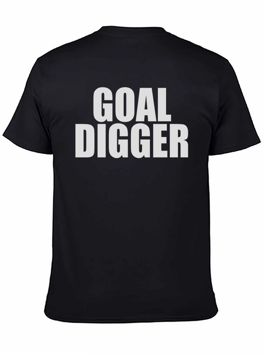 Goal Digger T-Shirt - Black Crew Neck Tee